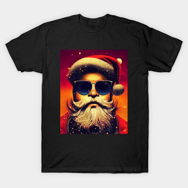 Modern Santa Claus in sunglasses. T-Shirt by RulizGi